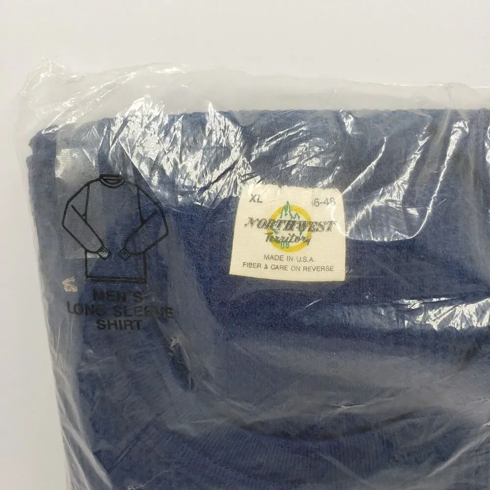 Vtg Northwest Territory Thermal Underwear Long Sleeve Shirt Heavyweight USA NIP